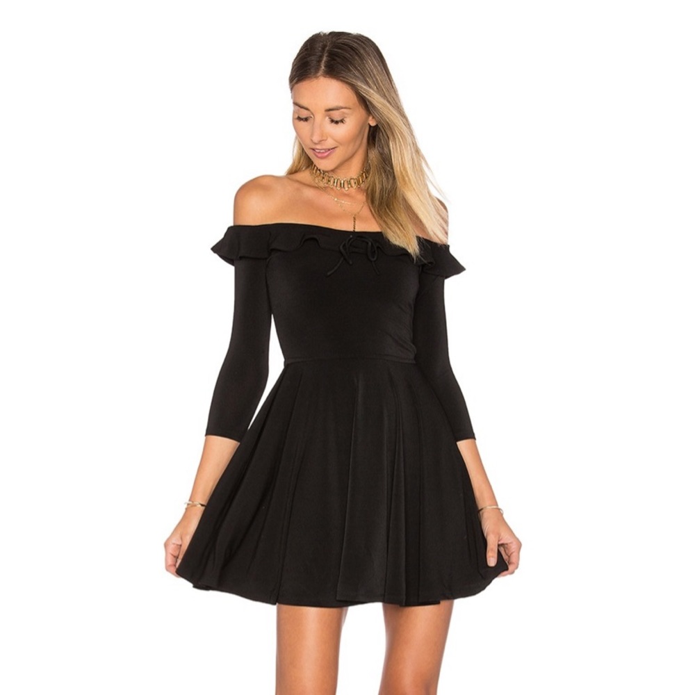 Lovers + Friends Gabbie Dress in Black. Size M